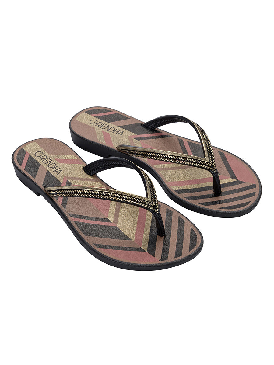 GRENDHA + ACAI ENERGIA FEM - GEOMETRIC BLACK