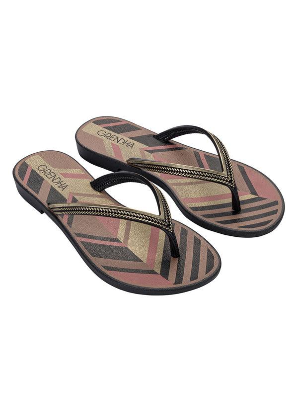GRENDHA + ACAI ENERGIA FEM - GEOMETRIC BLACK