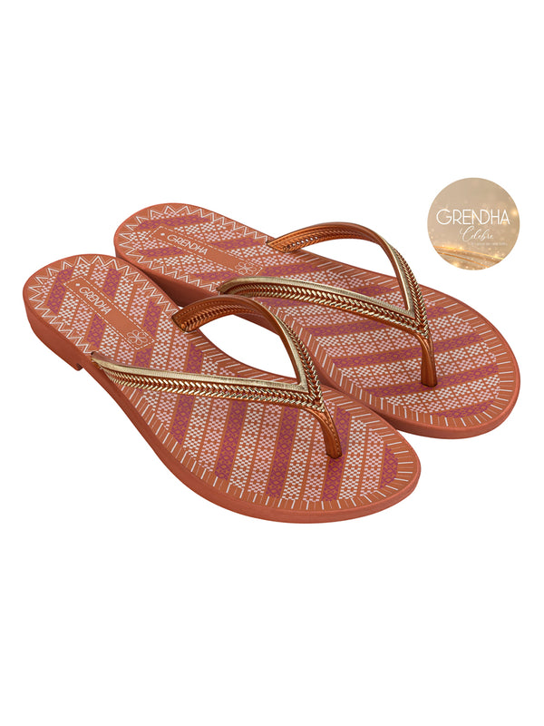 GRENDHA + ACAI ENERGIA - BROWN TILE METALLIC