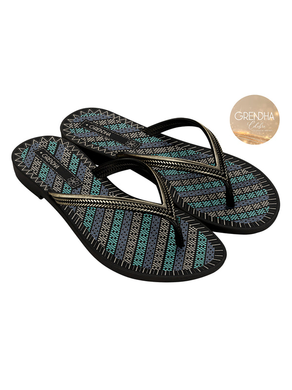 GRENDHA + ACAI ENERGIA - BLACK/BLUE/BEIGE