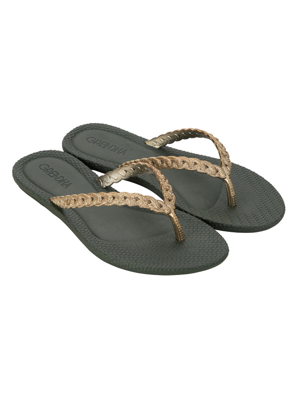 GRENDHA TODO DIA GLAM - BRONZE/GREEN