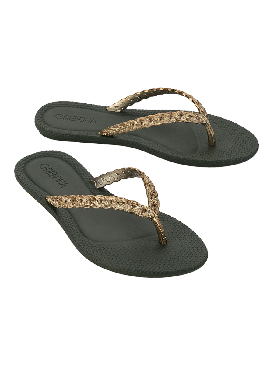 GRENDHA TODO DIA GLAM - BRONZE/GREEN