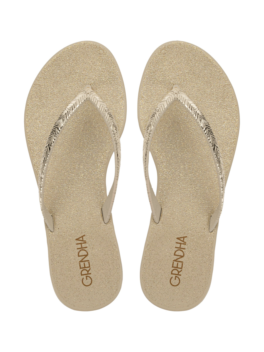 GRENDHA AMOR EM FLOR RAST - GOLD/GOLD GLITTER