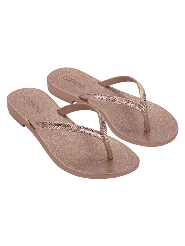 GRENDHA AMOR EM FLOR RAST - ROSE/ROSE GLITTER