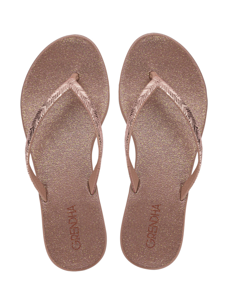 GRENDHA AMOR EM FLOR RAST - ROSE/ROSE GLITTER