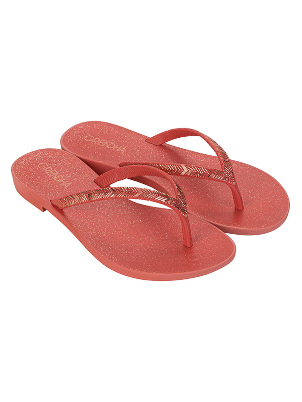 GRENDHA AMOR EM FLOR RAST - GLITER RED