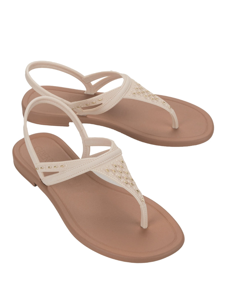 GRENDHA EMOCIONADA SAND - OFF WHITE/BROWN