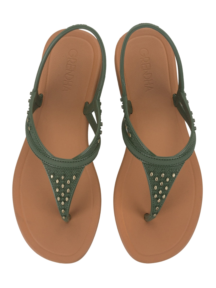GRENDHA EMOCIONADA SAND - GREEN/BROWN