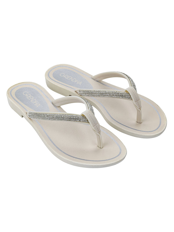 GRENDHA BRILHO RAST - OFF WHITE