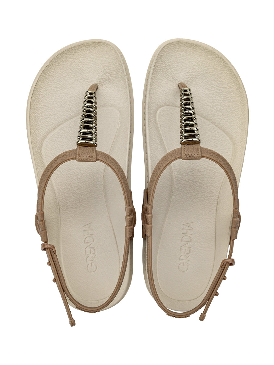 GRENDHA CHARMOSA SAND - BROWN/OFF WHITE