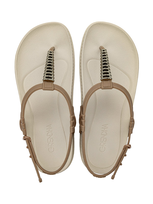 GRENDHA CHARMOSA SAND - BROWN/OFF WHITE