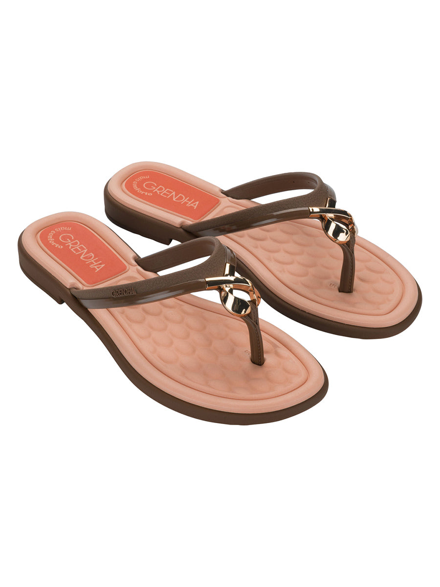 GRENDHA ENLACOS - HONEY BEIGE/BROWN