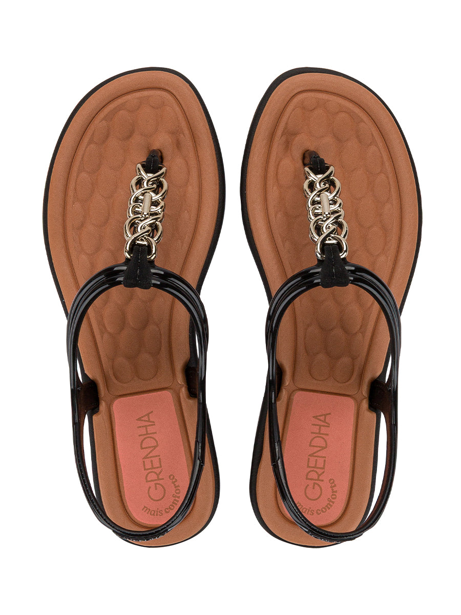 GRENDHA ENCANTO SAND - BLACK