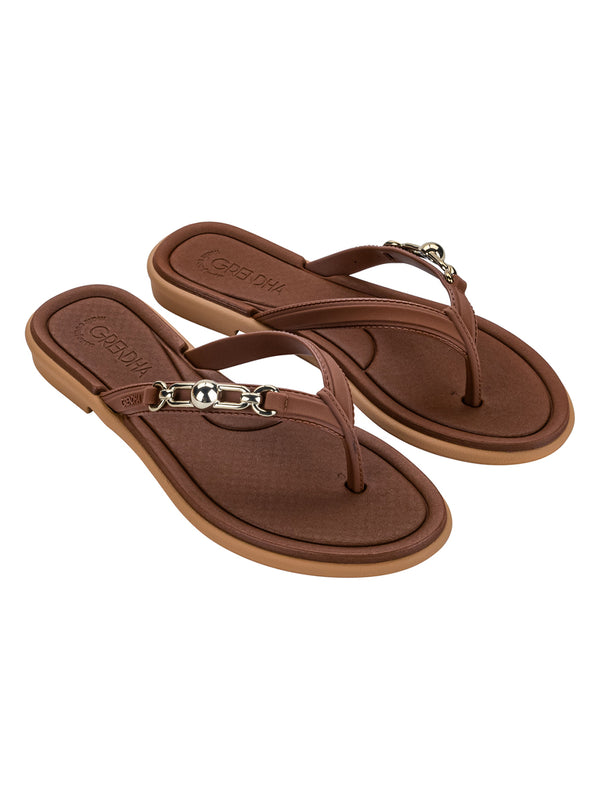 GRENDHA MAIS CONFORTO SINTONIA RAST- BROWN