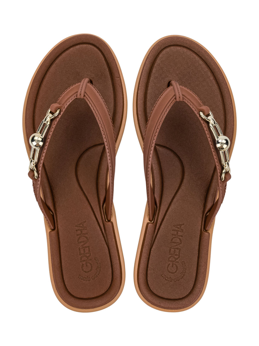 GRENDHA MAIS CONFORTO SINTONIA RAST- BROWN