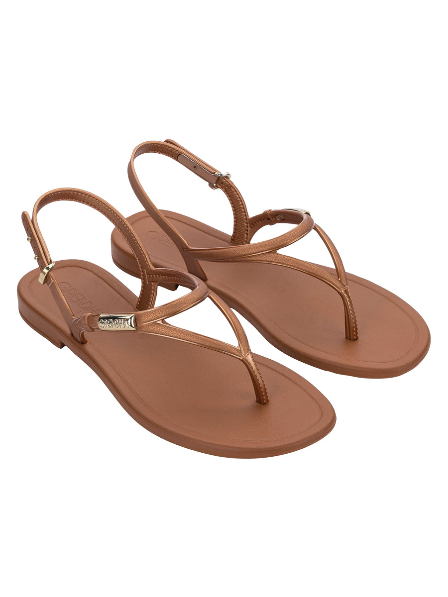 GRENDHA DELICADEZA SAND - METALLIC BROWN