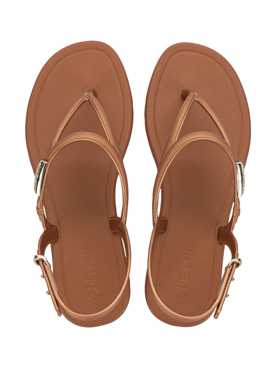 GRENDHA DELICADEZA SAND - METALLIC BROWN