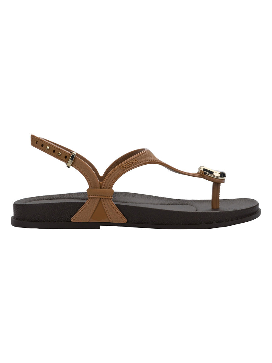 GRENDHA ELEGANCIA SAND - DARK BROWN COFFEE