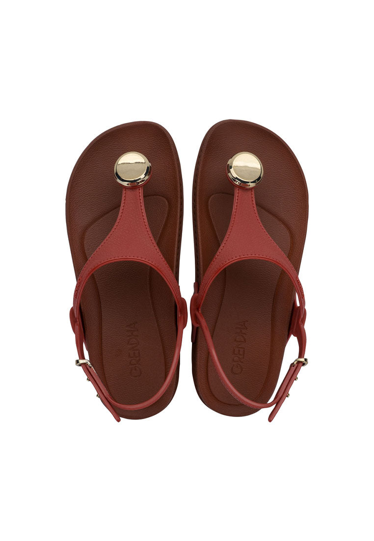GRENDHA ELEGANCIA SAND - RUST RED COCOA BROWN