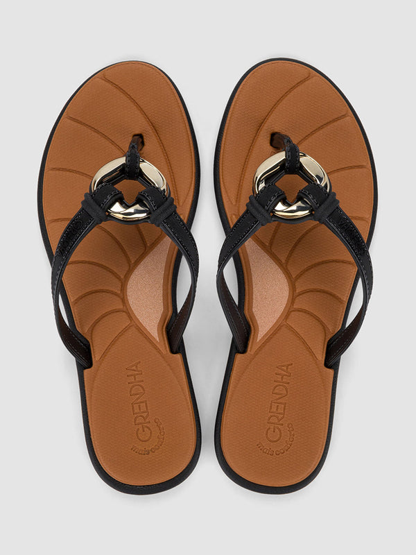 GRENDHA MAIS CONFORTO CELESTE - BLACK