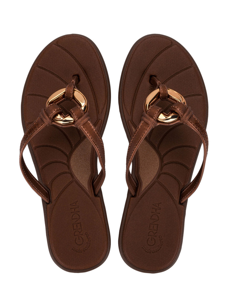 GRENDHA MAIS CONFORTO CELESTE - COPPER/BROWN