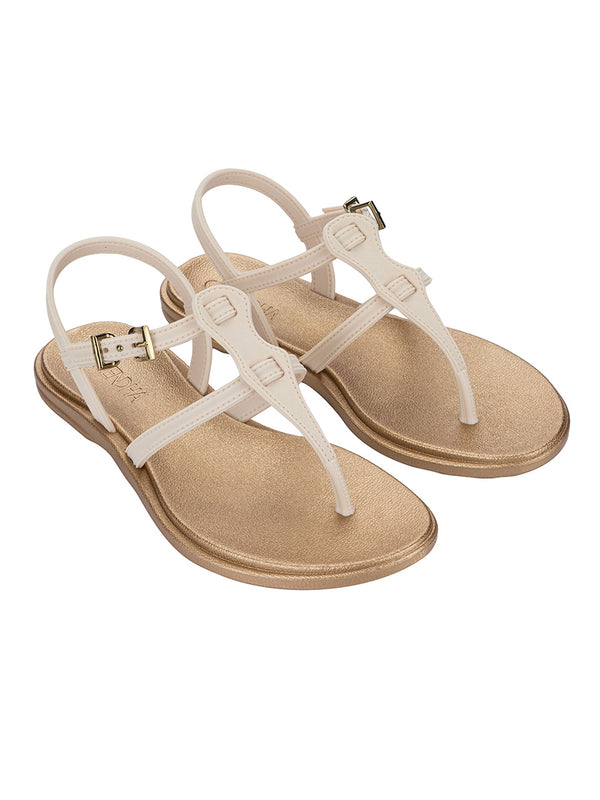GRENDHA LUMINA SAND - OFF WHITE/METALLIC BROWN