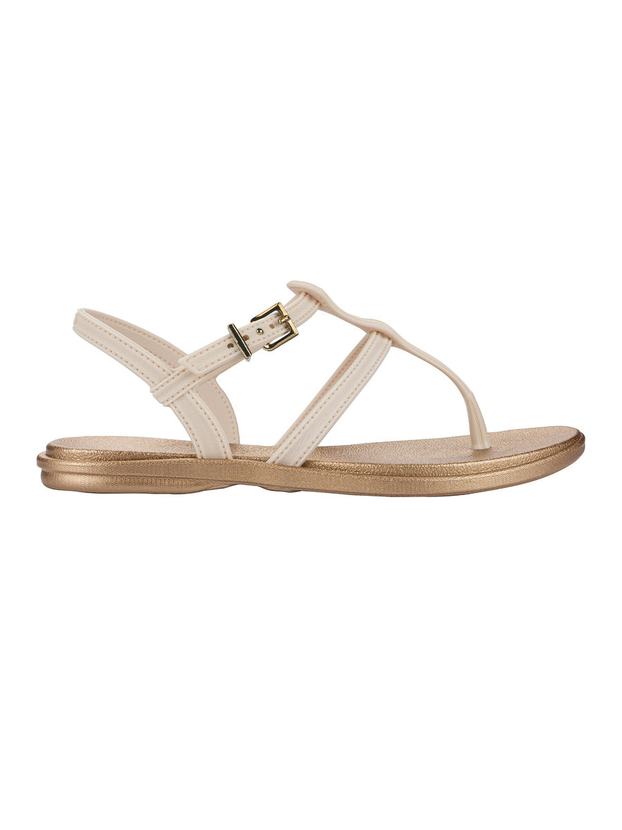 GRENDHA LUMINA SAND - OFF WHITE/METALLIC BROWN