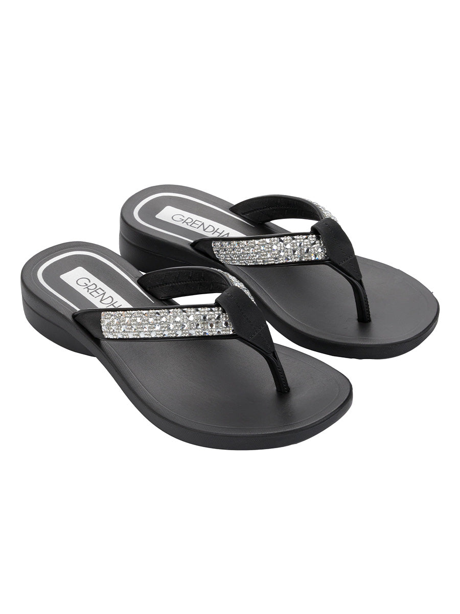 GRENDHA CRISTALINA RAST - BLACK/BLACK