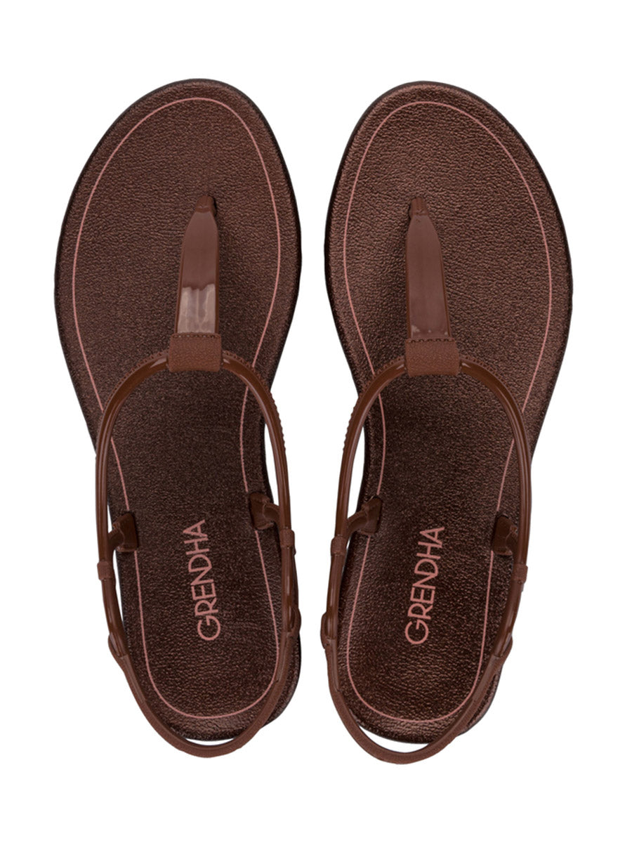 GRENDHA CINTILANTE SAND - DARK BROWN