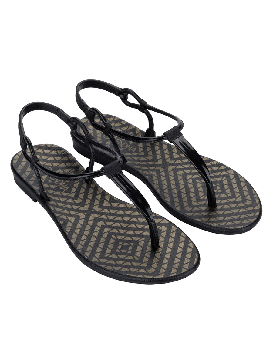 GRENDHA CINTILANTE SAND - BLACK