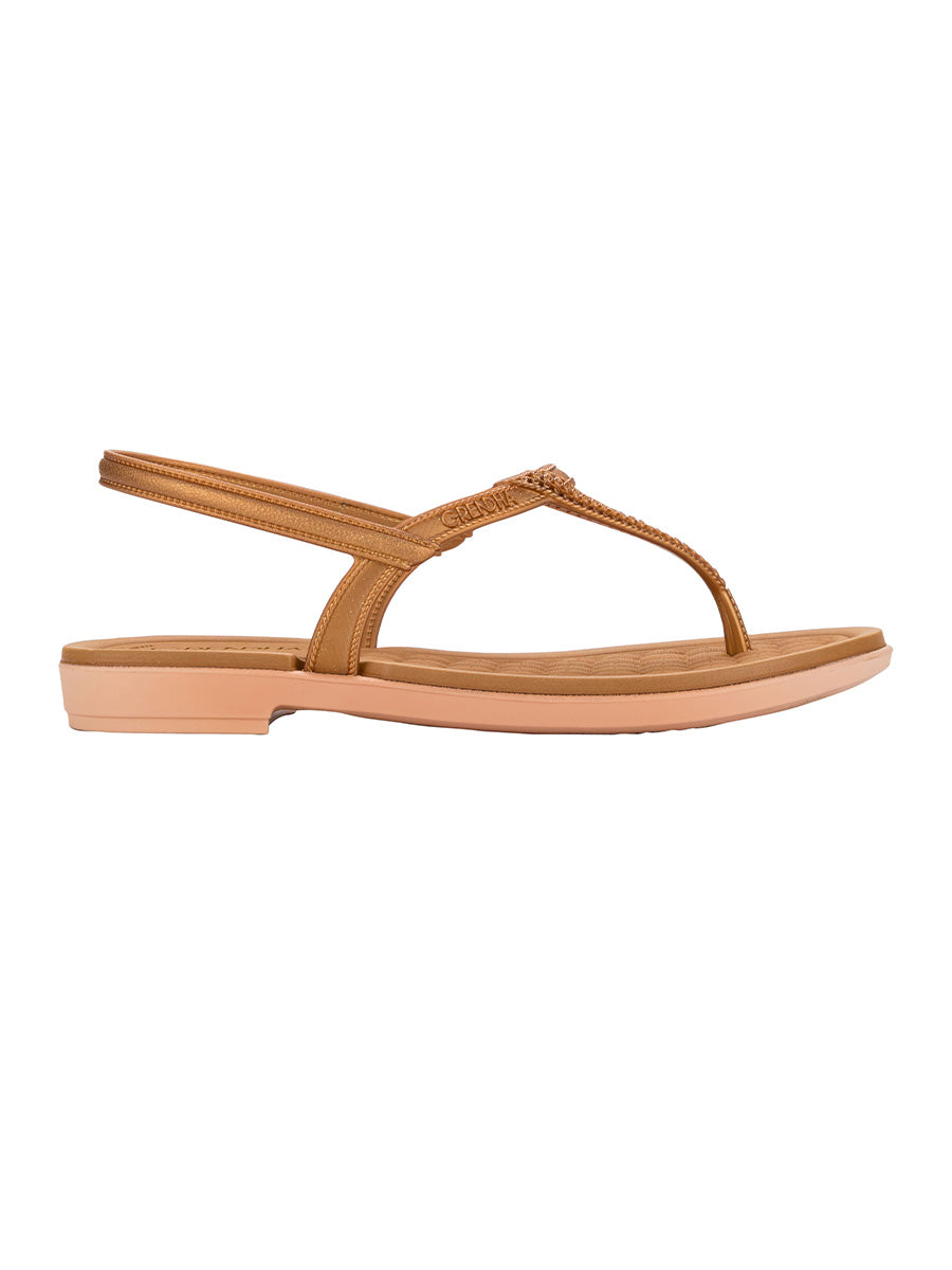 GRENDHA PLENITUDE SAND - METALLIC BROWN