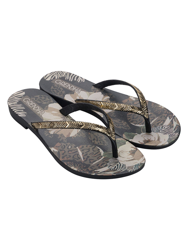 GRENDHA AMOR EM FLOR RAST - BLACK