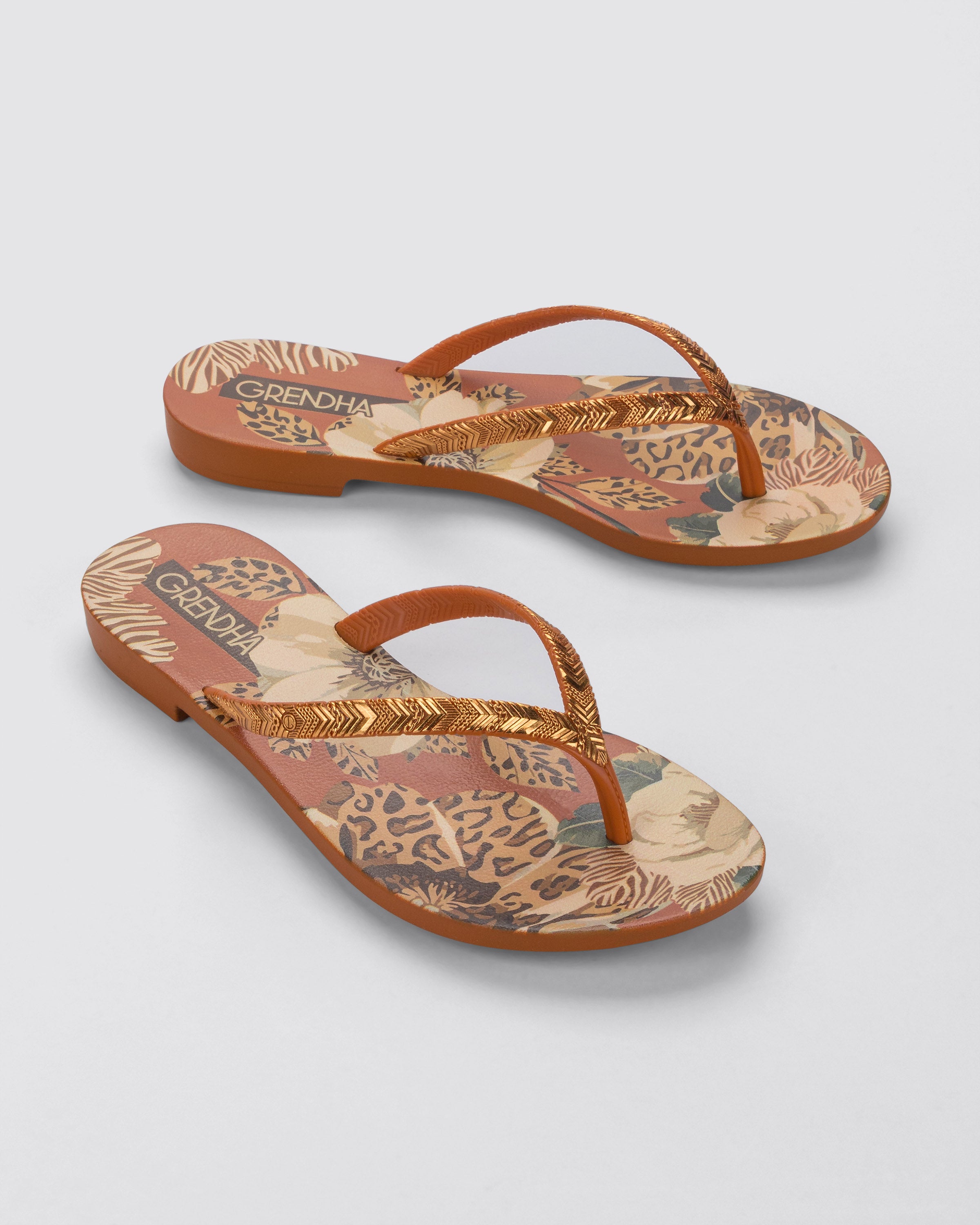 GRENDHA AMOR EM FLOR RAST - ORANGE