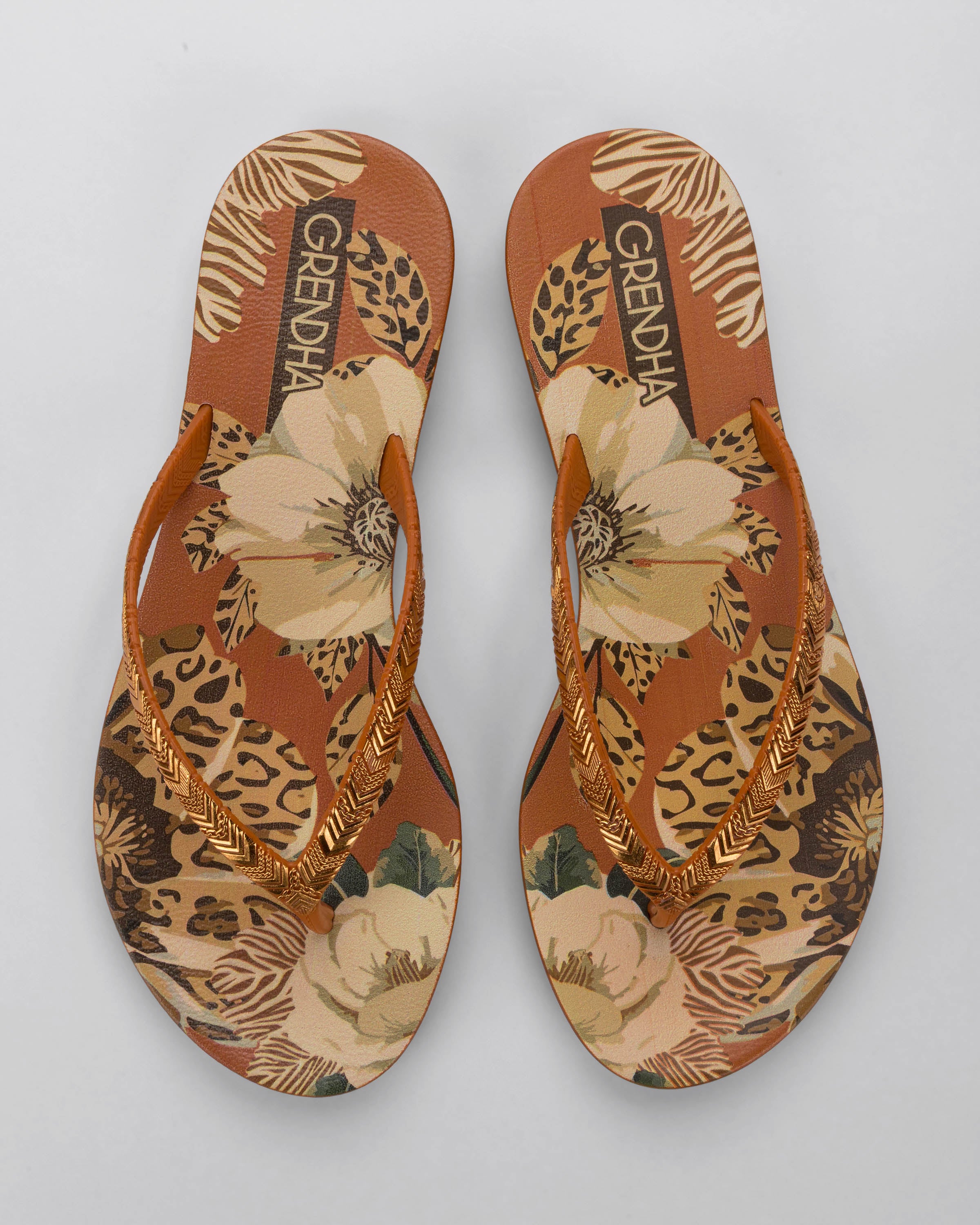 GRENDHA AMOR EM FLOR RAST - ORANGE