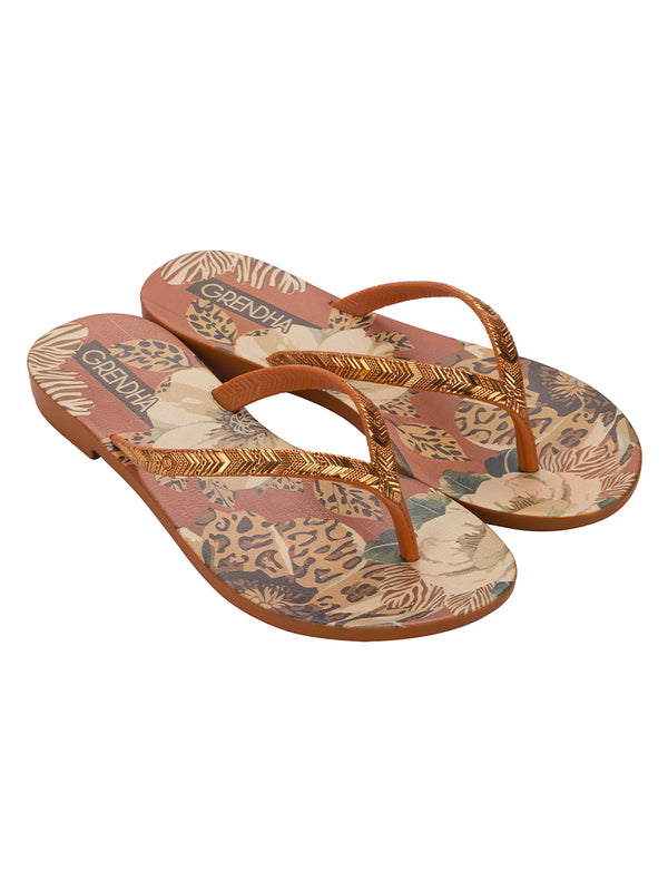 GRENDHA AMOR EM FLOR RAST - ORANGE