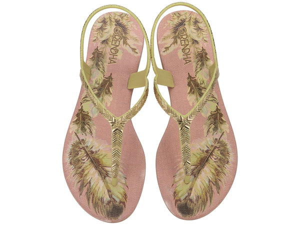 GRENDHA AMOR EM FLOR SAND - AVOCADO GREEN BEIGE