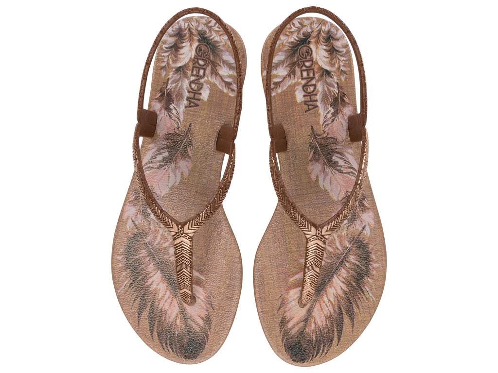 GRENDHA AMOR EM FLOR SAND - MAKE BROWN