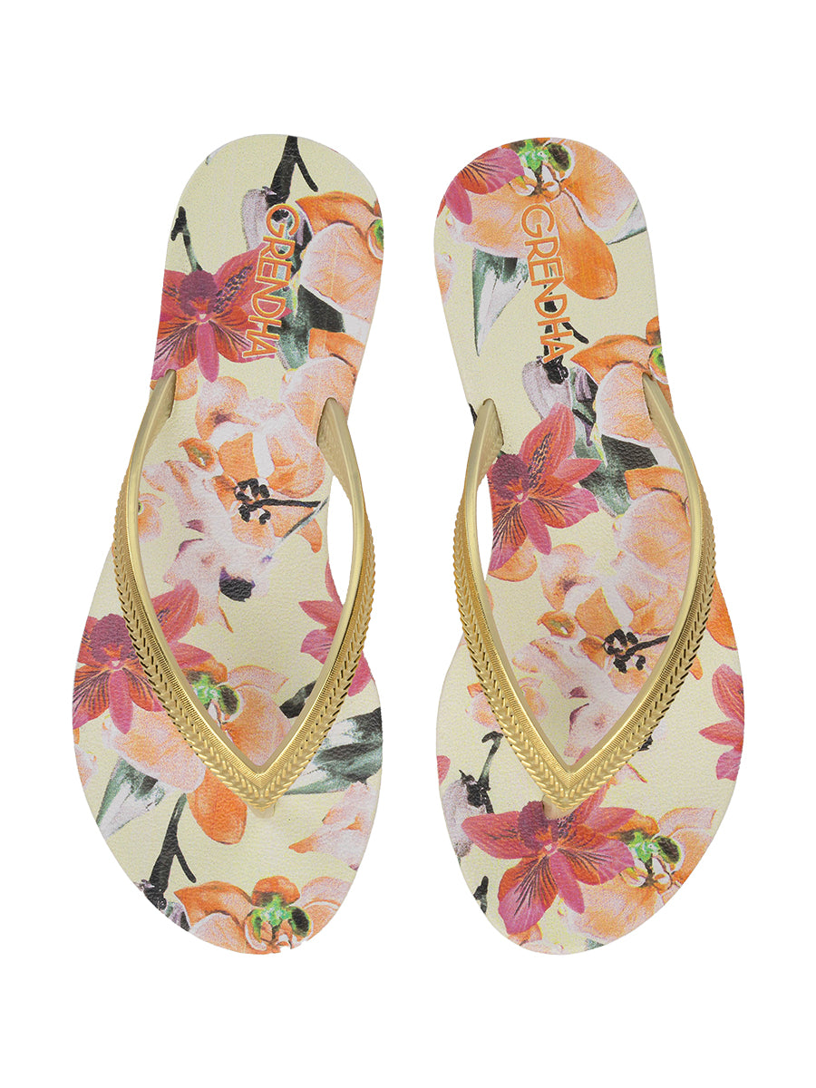 GRENDHA ACAI ENERGIA FEM - IRIODIM BEIGE FLORAL