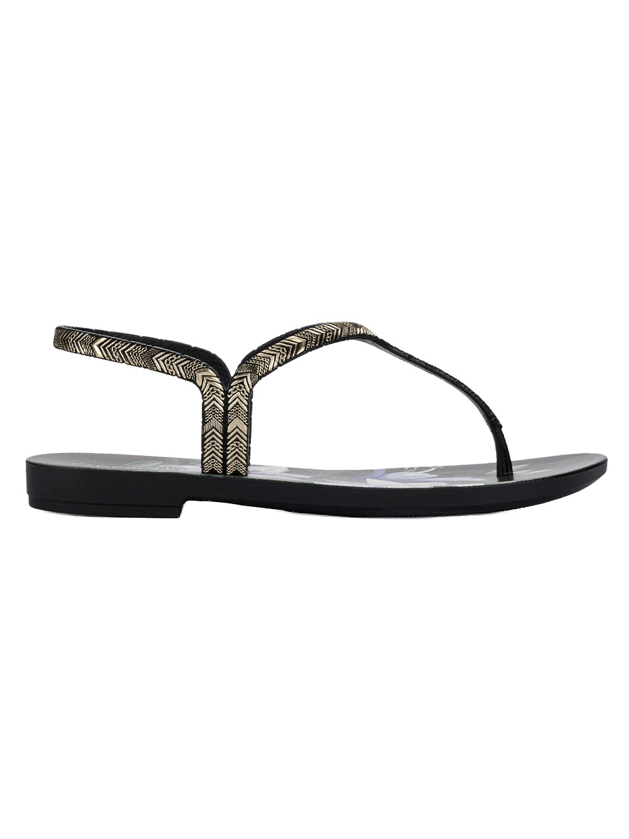 GRENDHA AMOR EM FLOR SAND - FLOWERS BLACK