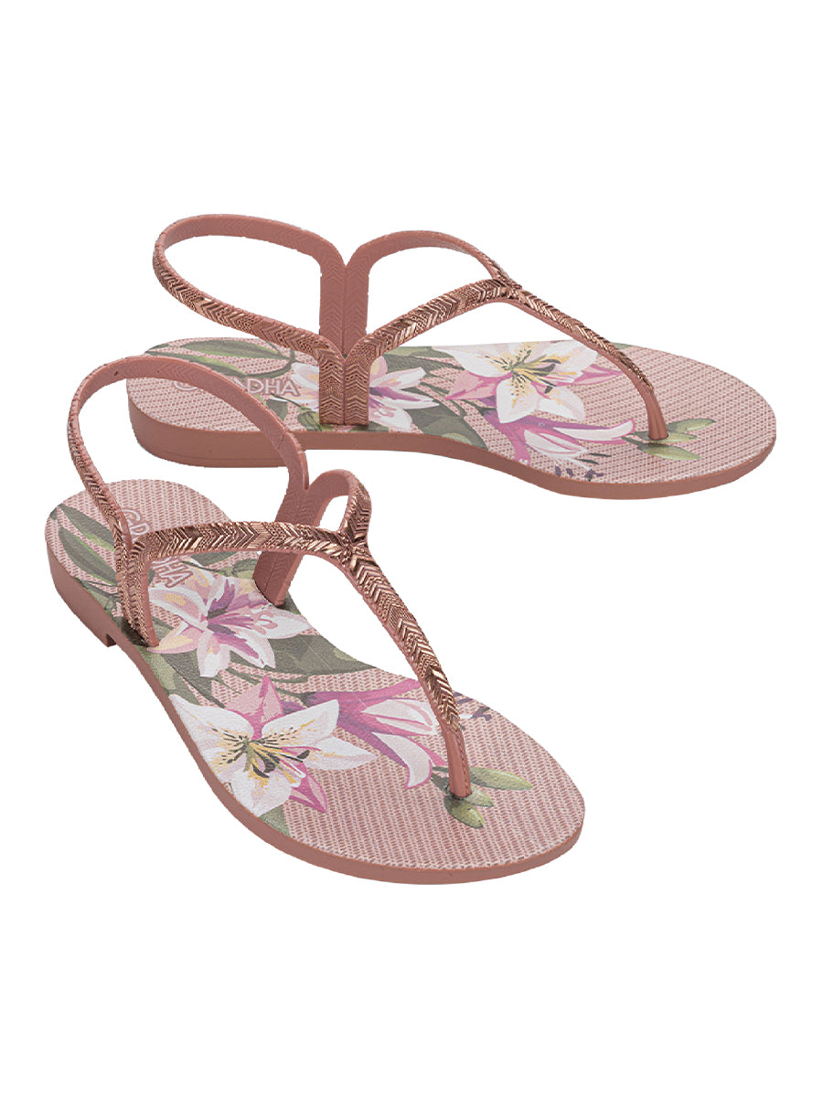 GRENDHA AMOR EM FLOR SAND - FLOWERS NUDE