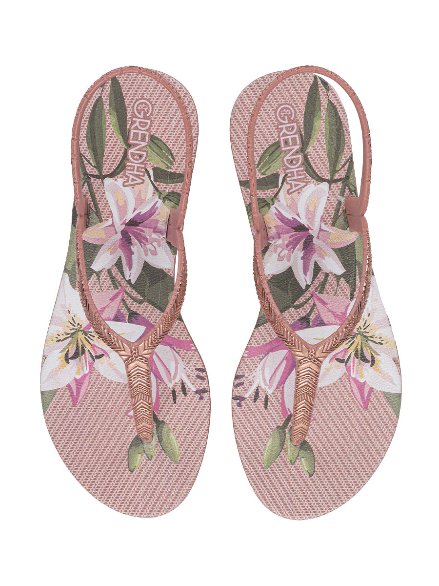 GRENDHA AMOR EM FLOR SAND - FLOWERS NUDE