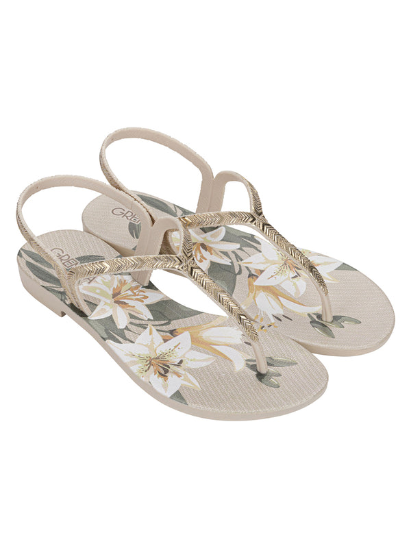 GRENDHA AMOR EM FLOR SAND - FLOWERS OFF WHITE