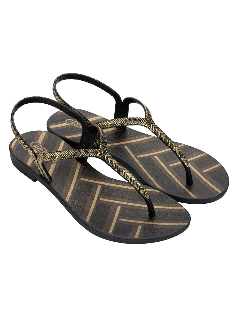 GRENDHA AMOR EM FLOR SAND - STRIPES BLACK