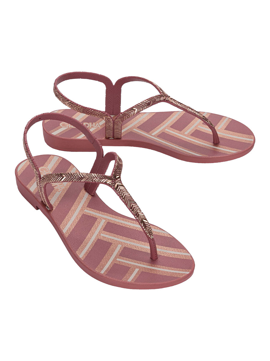 GRENDHA AMOR EM FLOR SAND - STRIPES RED