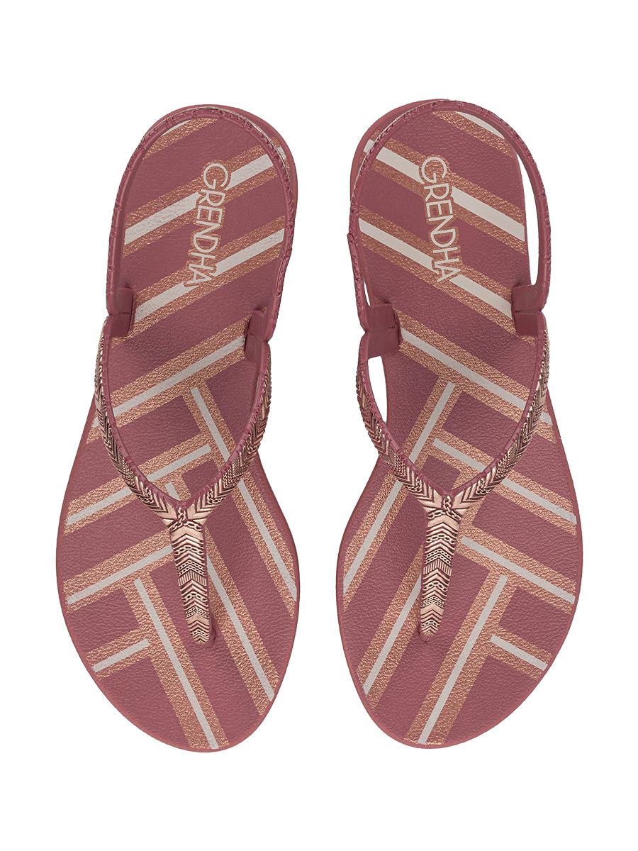 GRENDHA AMOR EM FLOR SAND - STRIPES RED