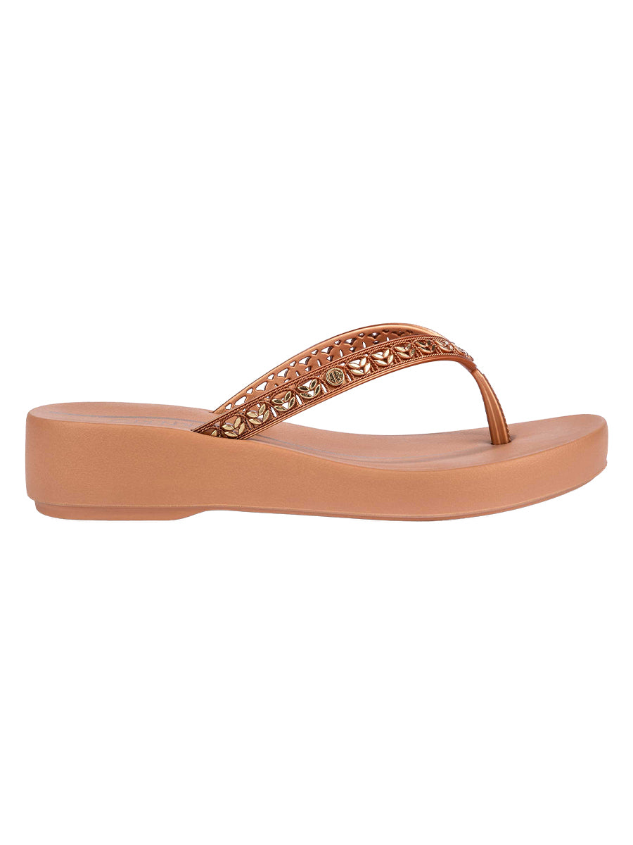 GRENDHA EXUBERANCIA - METALLIC DARK BROWN