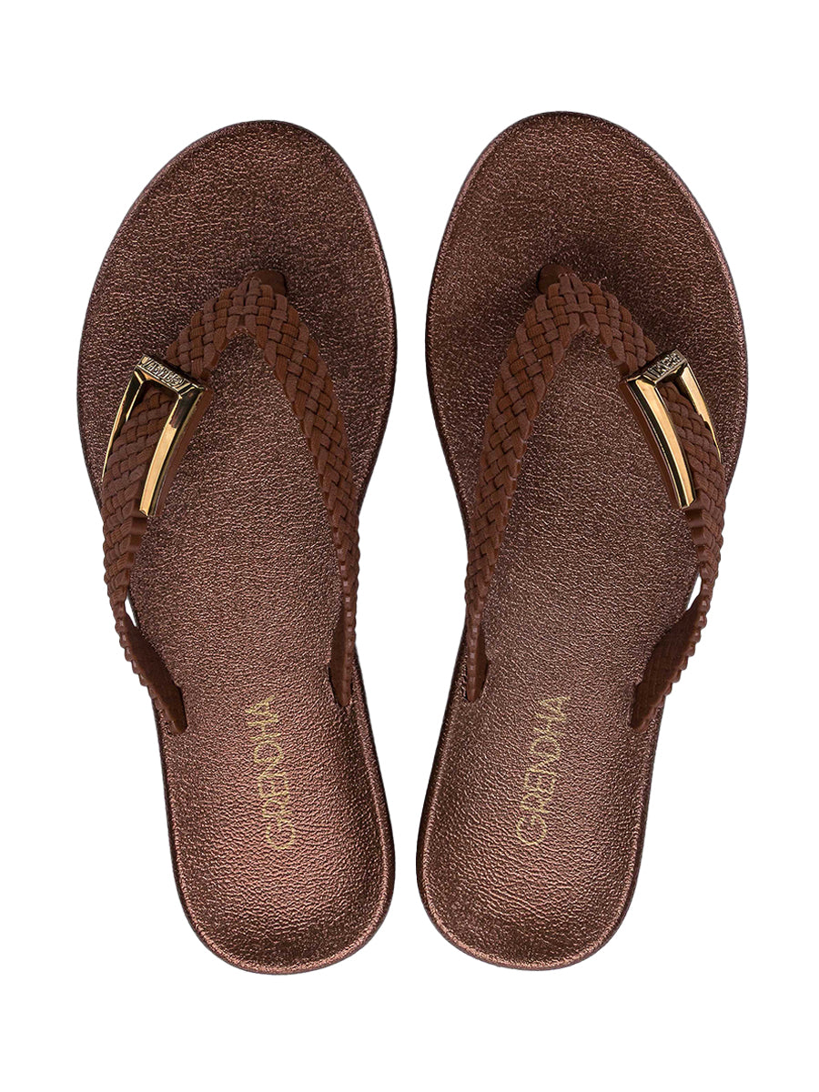 GRENDHA LUZ RAST - COCOA BROWN METALLIC