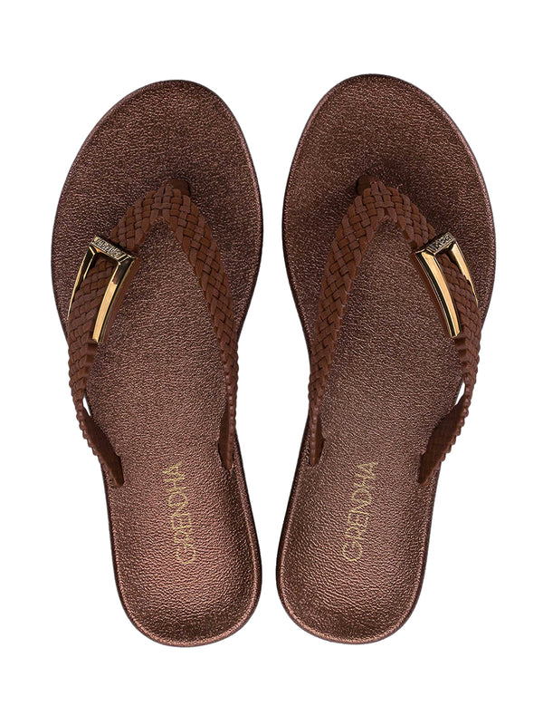 GRENDHA LUZ RAST - COCOA BROWN METALLIC