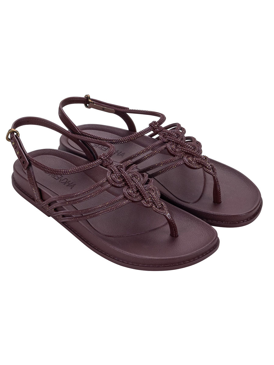 GRENDHA DETALHES SAND - BURGUNDY
