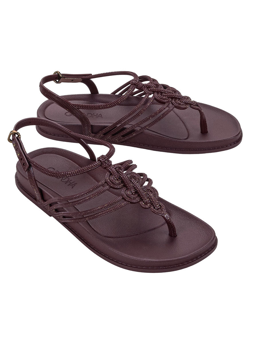 GRENDHA DETALHES SAND - BURGUNDY